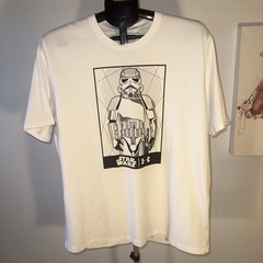 Under Armour Men Shirt 2XL White Graphic Star Wars Heatgear Activewear Logo