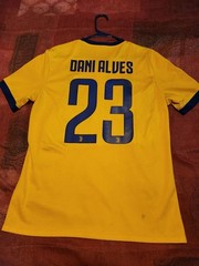 Juventus 2017/2018 Dani Alves Italy Away Soccer Jersey Size M