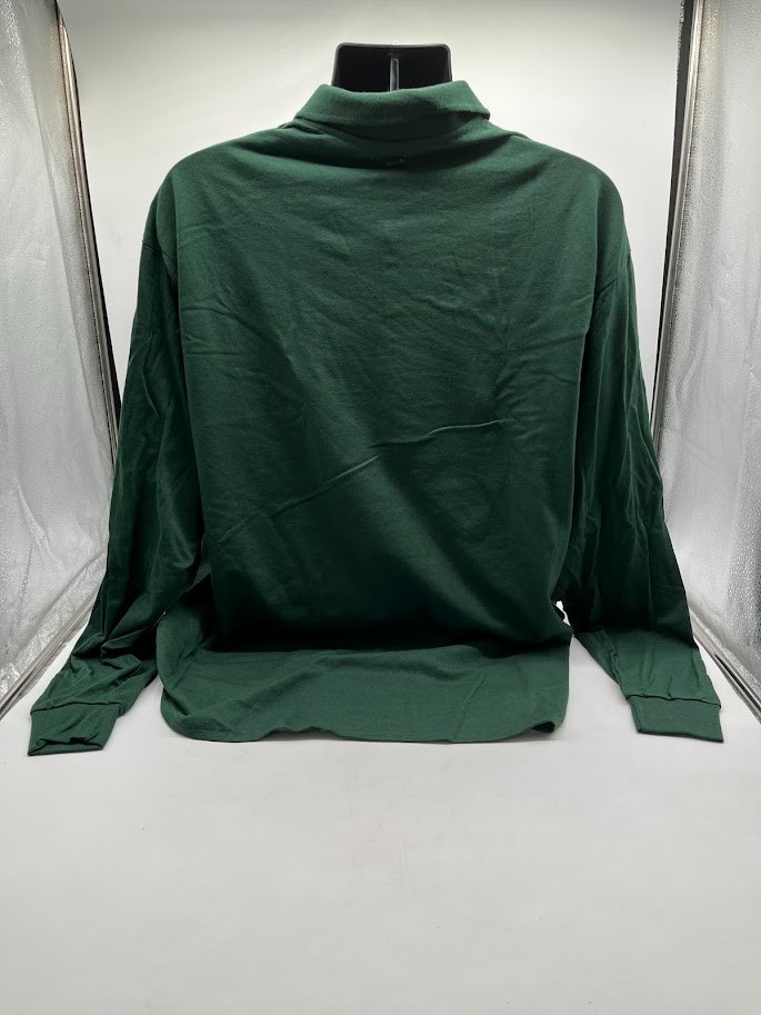 Jerzees Mens Spotshield Long Sleeve Jersey Polo Shirt 437ML Forest Green 2XL gallery