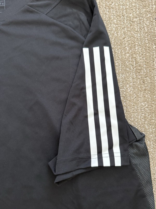 adidas Mens TIRO23 C JSY Black V-Neck Short Sleeve Slim Fit Size L gallery