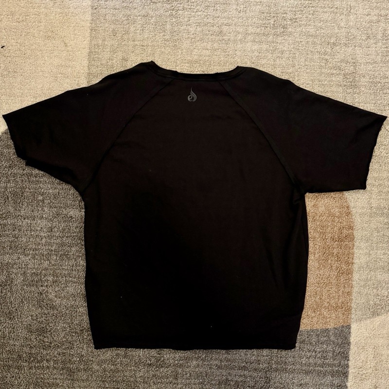 Ryderwear Advance Fleece Rag Top Men's 3XL Black Cotton Crew Neck Raglan T-Shirt gallery
