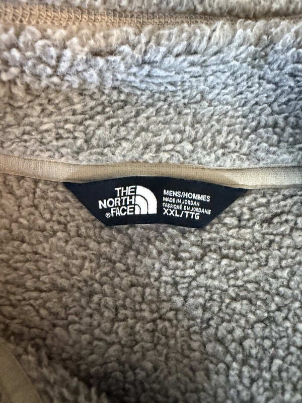 North Face quarter zip oatmeal heather hiking outdoor comfort- XXl gallery