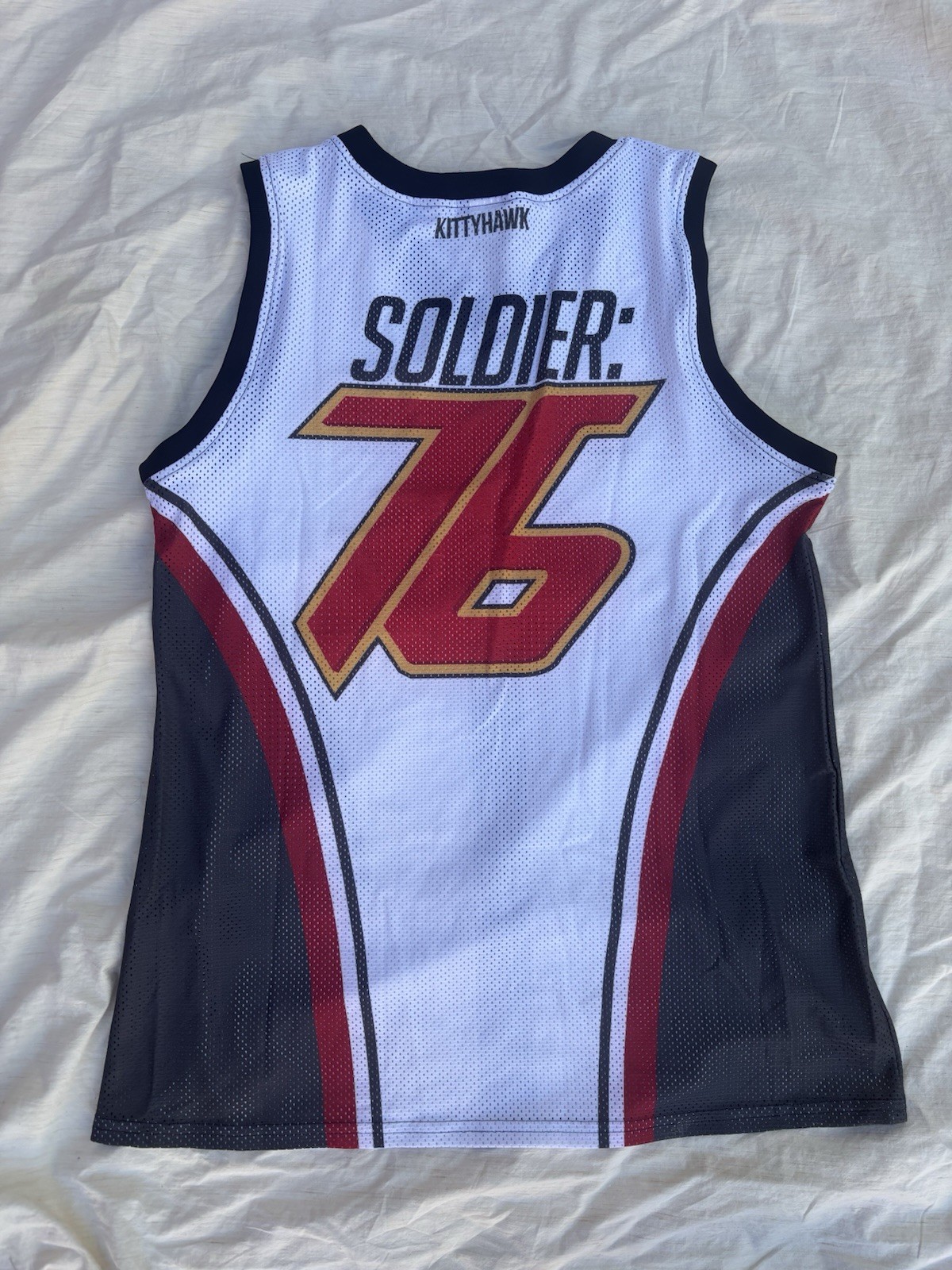 Kittyhawk Soldier: 76 Basketball Jersey Tank M Mesh White Black Red gallery