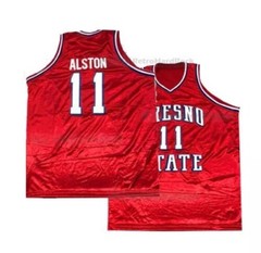 Retro Alston 11 High School Basketball Jersey Red Stitched Hip Hop Skip 2 My Lou
