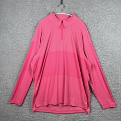Nike Golf Dri-FIT 1/4 Zip Pullover Pink Mens Size XL CU9828-639 Long Sleeve Top