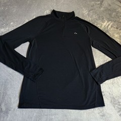 Paradox Merino Wool Blend 1/4 Zip Pullover Men M Black Drirelease Base Layer