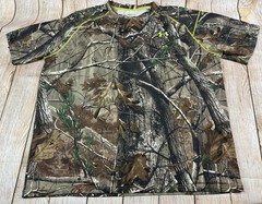 Mens Under Armour Realtree Hunting Camo Shirt Scent Control Outdoor 3XL
