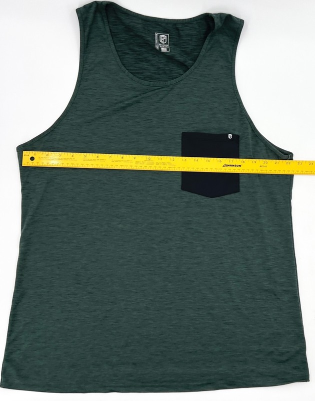Born Primative Shirt Mens 2XL Green Tank Sleeveless Pocket Active Workout gallery
