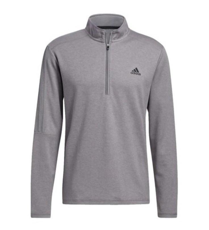 Adidas Golf Men’s Gray Heather Quarter-Zip Athletic Pullover Size Medium gallery