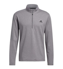 Adidas Golf Men’s Gray Heather Quarter-Zip Athletic Pullover Size Medium