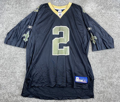 Reebok Mesh Knit Jersey Shirt Men’s Size XL Black #2 Brooks NFL Saints
