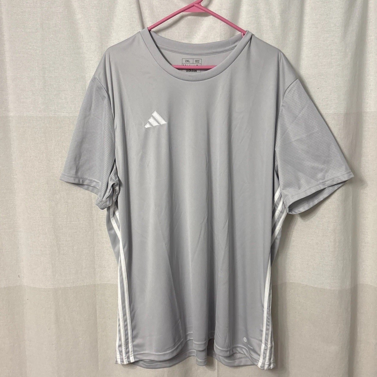 Adidas Men's Slim Fit Aeroready Size XXL Gray Soccer Futbol Jersey Shirt (flaw) gallery