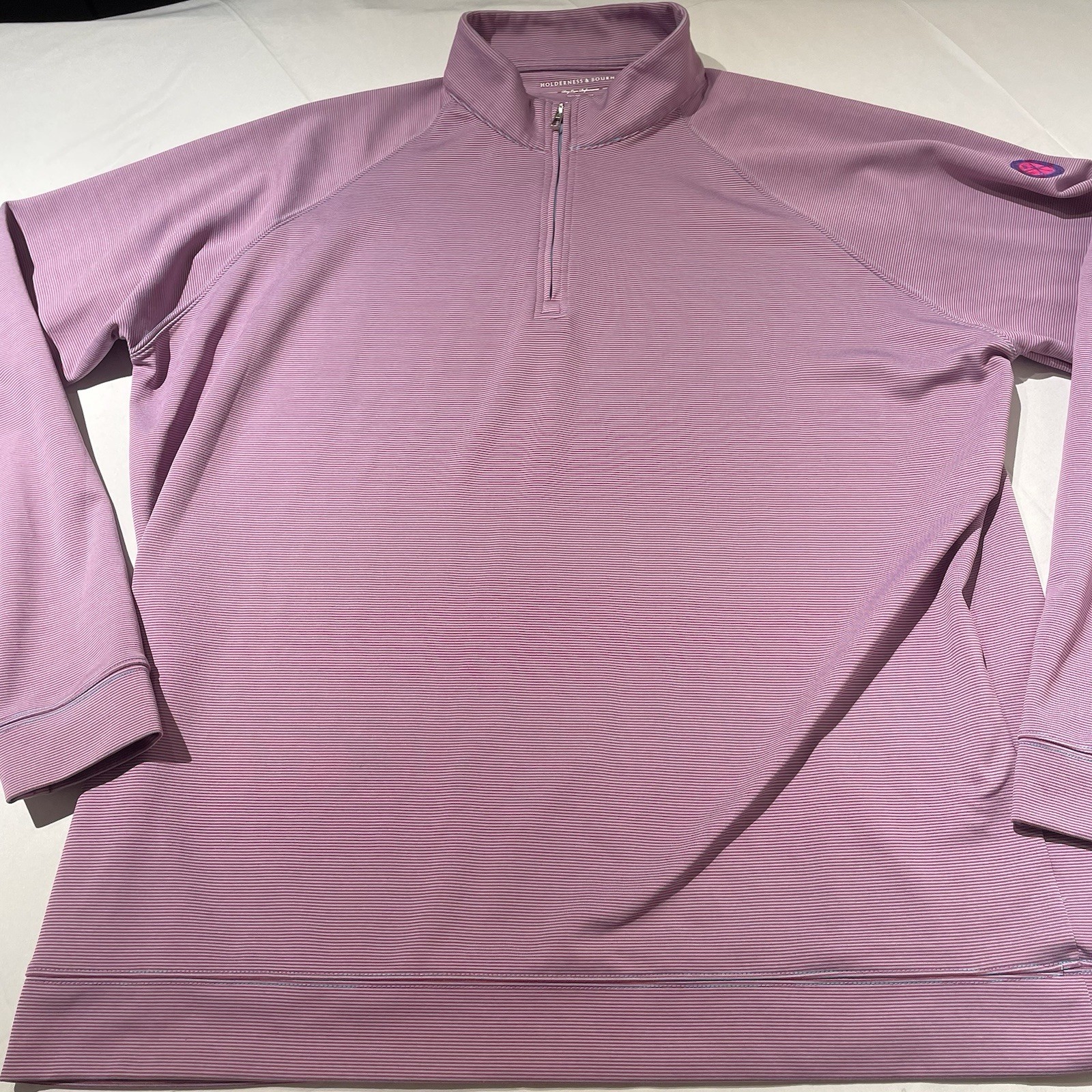 Holderness & Bourne Men’s Dry Luxe Performance Golf Pullover 1/4 Zip XL Pete Dye gallery