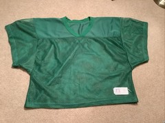 Vintage Russell Athletic GREEN Mesh Football Practice Jersey MEDIUM M USA Made