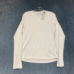 Adidas Aeroready Shirt Men Medium White Techfit Mesh Details Performance Workout