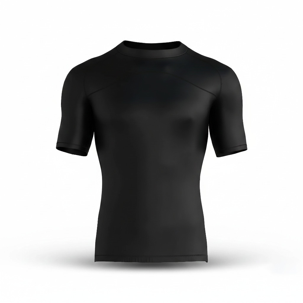 HMX Mens Compression Armour Base Layer Top Short Sleeve Thermal Gym Sports Shirt gallery
