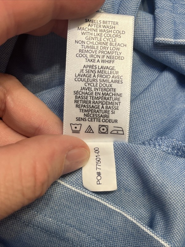 Travis Mathew Palm Tree Print Blue Polo Shirt Men's Size Large Spring Beach Hike gallery