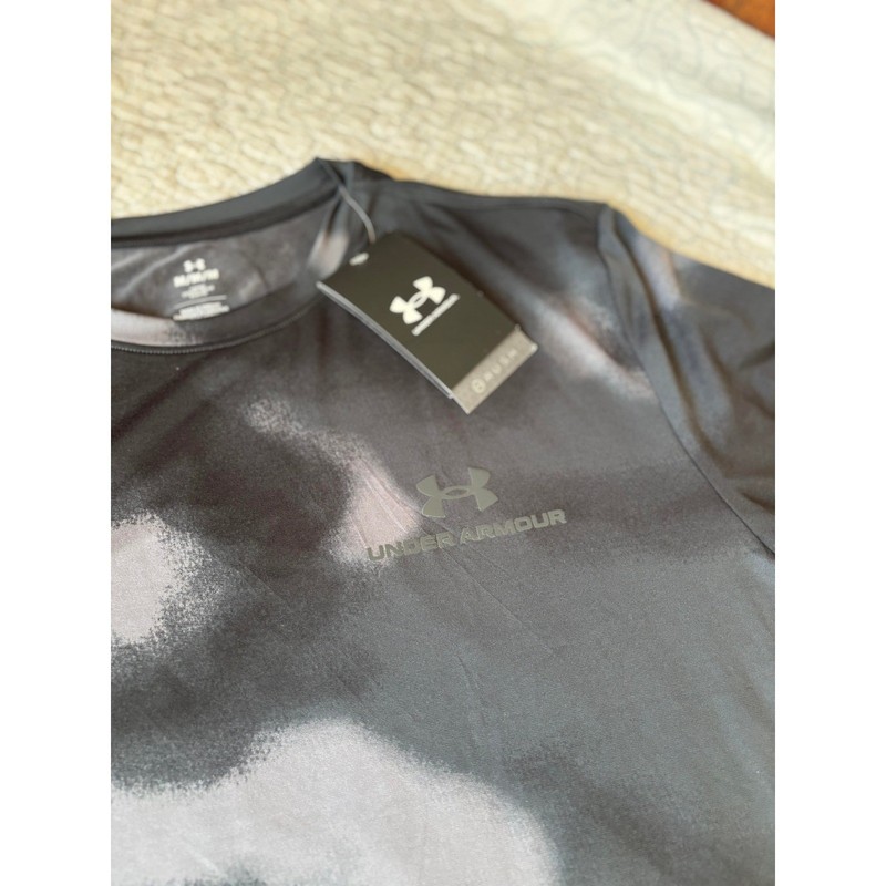 Under Armour Vanish Energy Printed SS Mens Medium Black Grey T-Shirt gallery