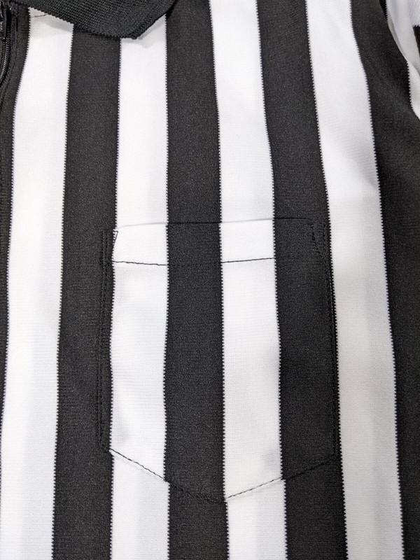 Rawlings Striped Referee Shirt Adult LG Basketball Football Baseball 1/4 Zip USA gallery