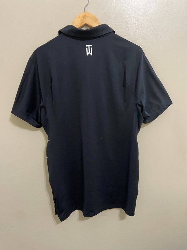 Nike Golf Tiger Woods Collection Striped Polo Shirt Black Mens S DR5318-010 NEW gallery
