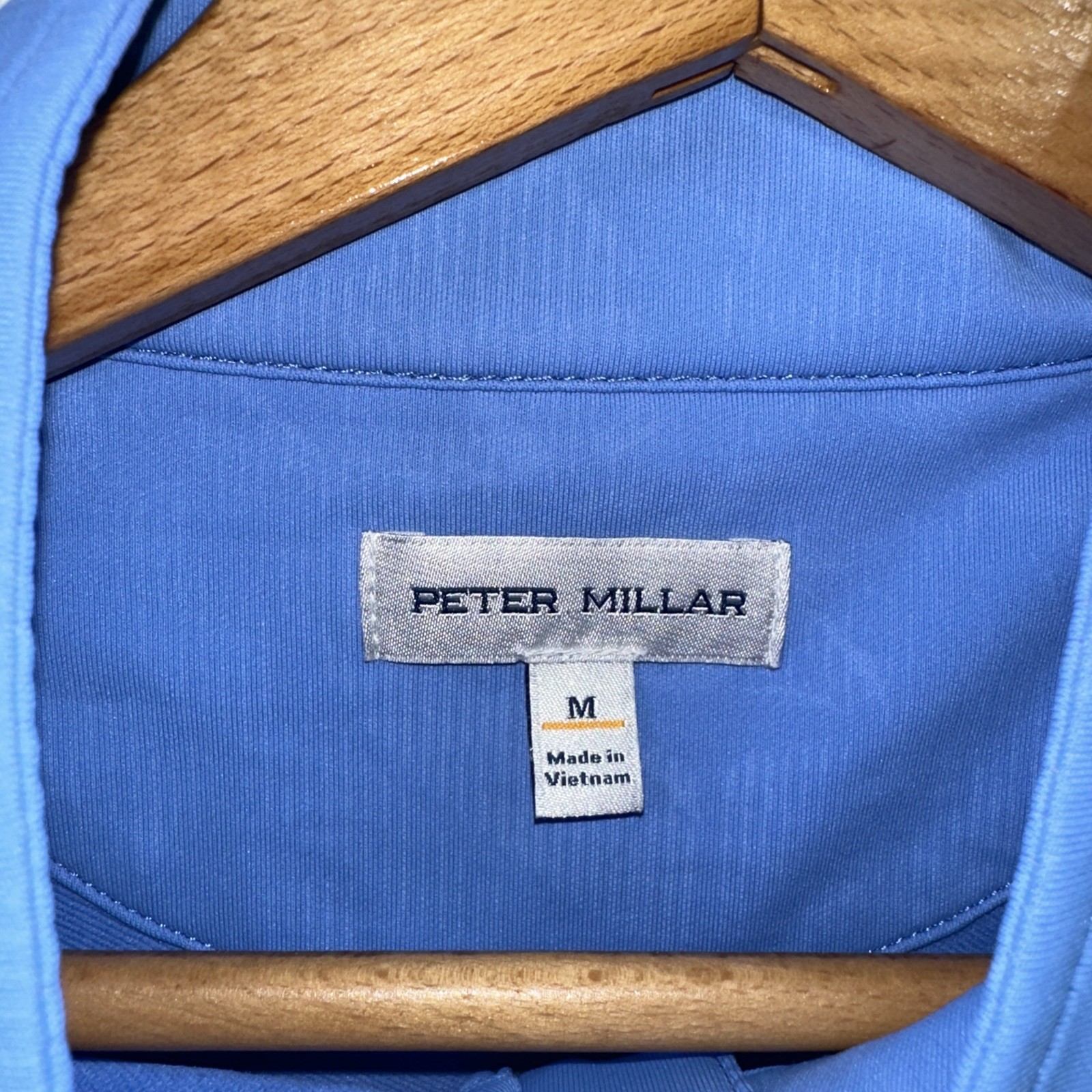 Peter Millar Men’s Medium Floral Blue 1/4 Zip Long Sleeve 50th Anniversary gallery