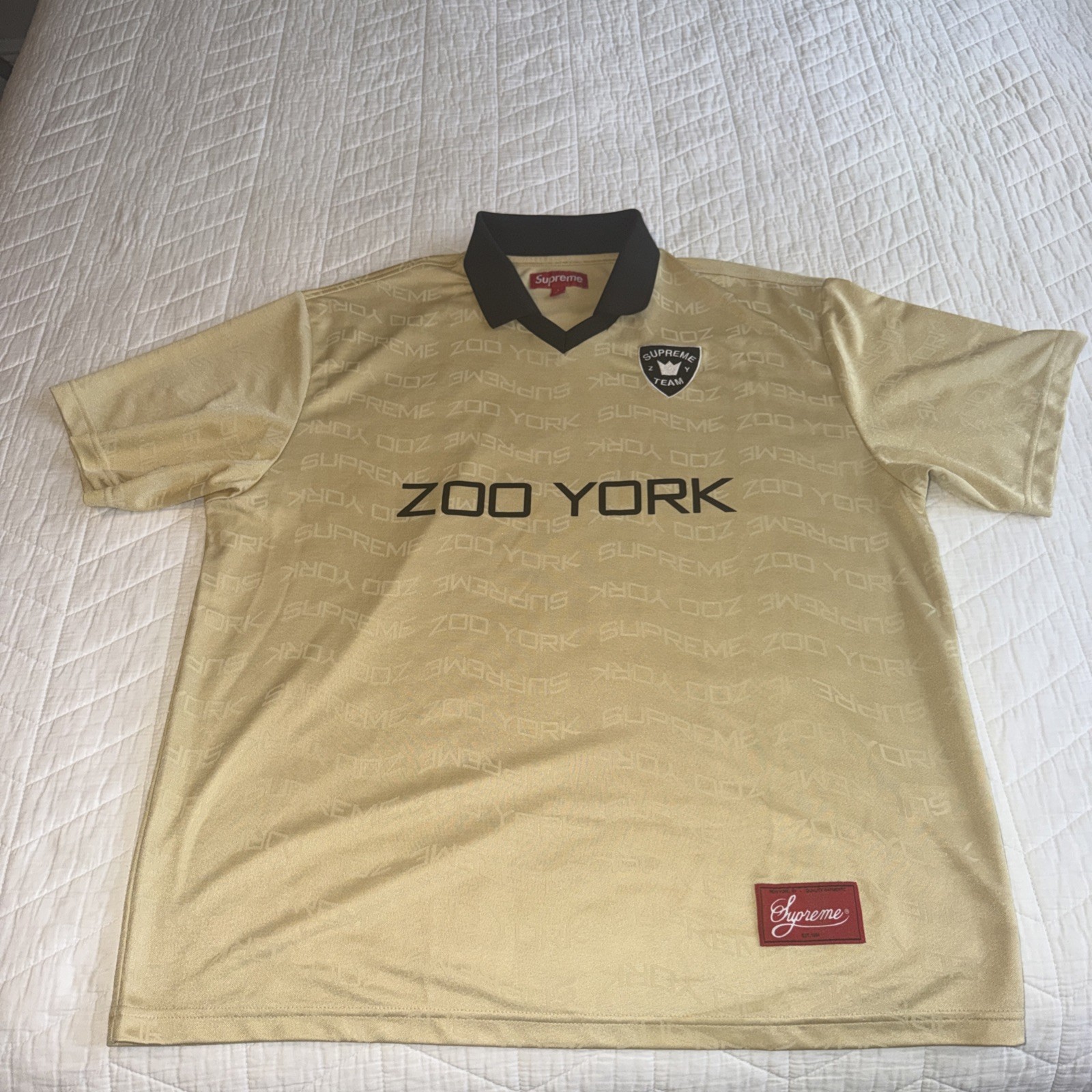 Supreme Zoo York Soccer Jersey Gold LARGE - WORLD CUP SWAG gallery
