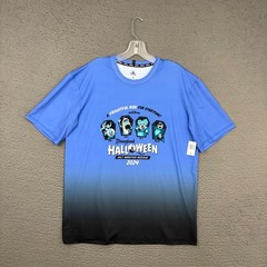 Disney Run T-Shirt Mens Medium Multicolor Ombre Halloween Marathon Cartoon Dad