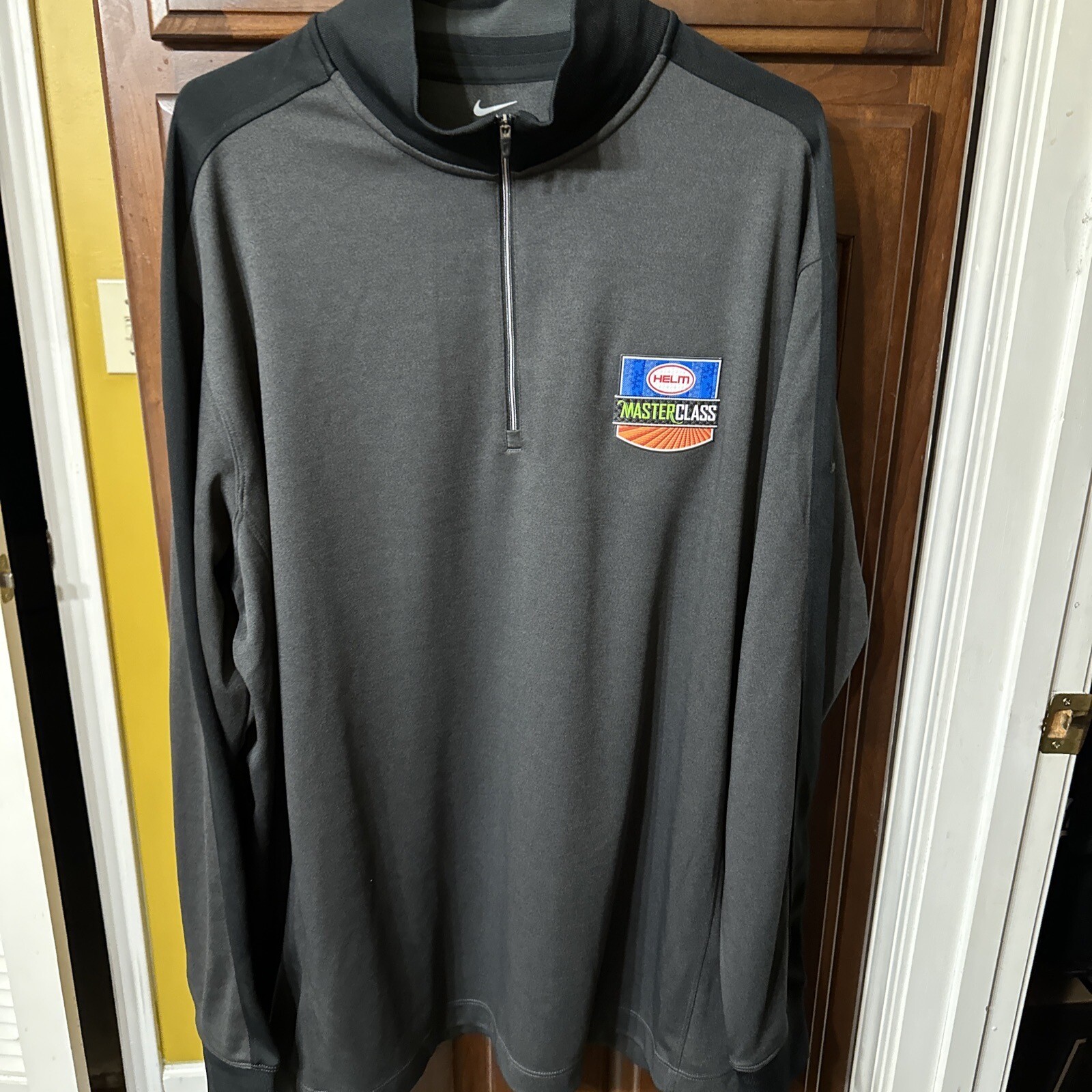 Nike Men's Quarter-Zip L/S Pullover -black & Gray - 2X - NWOT gallery