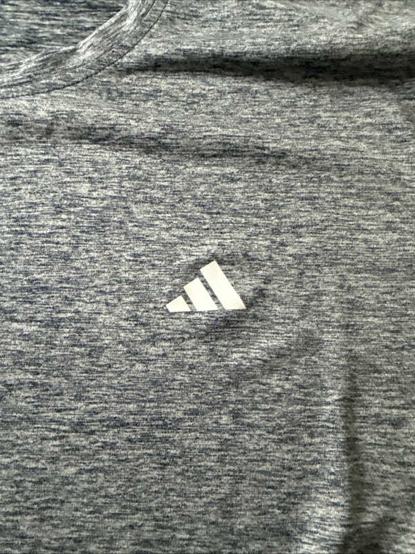 Adidas Men’s Lightweight Breathable Soft Golf Tech Tee Heather Black & Gray L gallery