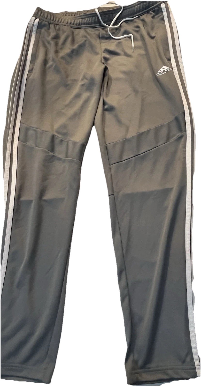 Adidas Men’s Sweats Side Pocket Grey Zippers At The Ankles Size L comfortable gallery