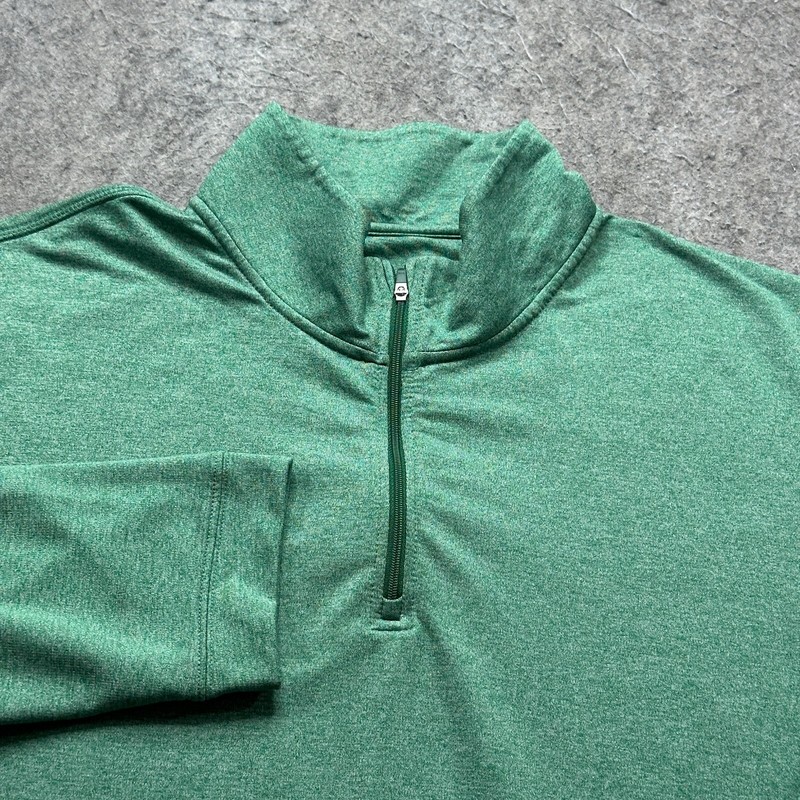 Onward Reserve 1/4 Zip Pullover Men 2XL XXL Green Performance Stretch Mock Neck gallery