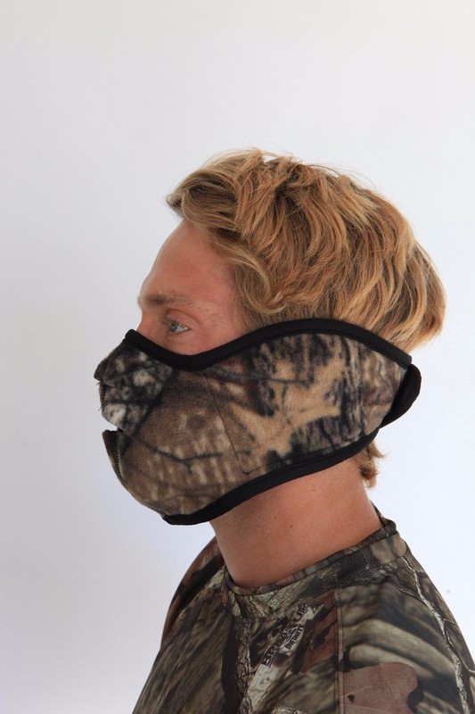 Heated Face Mask With pockets for Hand Warmers - Made in USA Black gallery