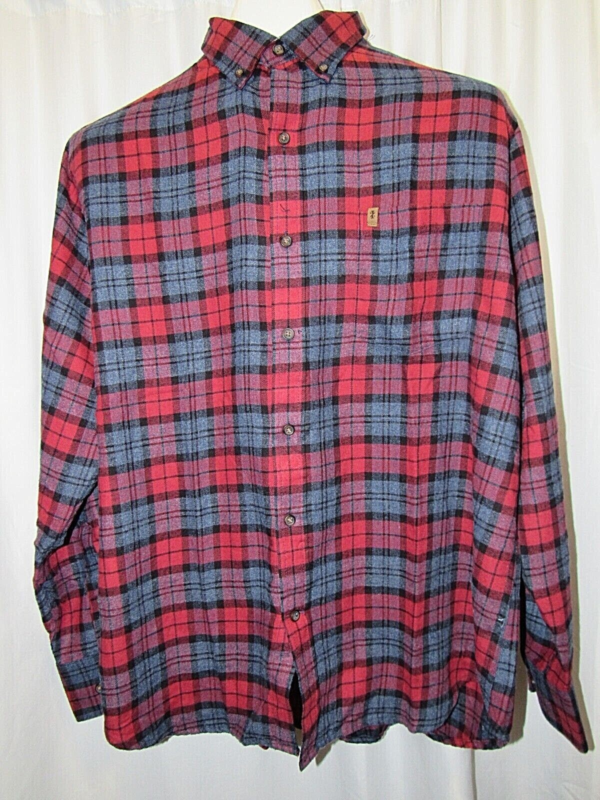 IZOD Varied Colors, Plaid, Long Sleeve Men's Flannel, Shirt L, XL, 2XL gallery
