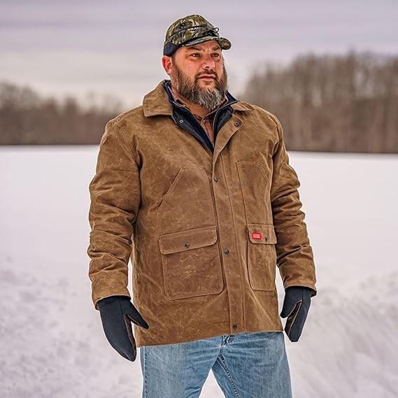 Stormy Kromer Men’s Squall Jacket, Waxed Cotton, Dark Oak, Medium gallery