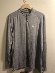 Nike Elements Men’s Grey Half Zip Running Pullover Top Size XXL DD4756-084