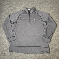 KJUS Pullover Mens XL Gray Keano Half Zip Performance Golf Long Sleeve Stretch