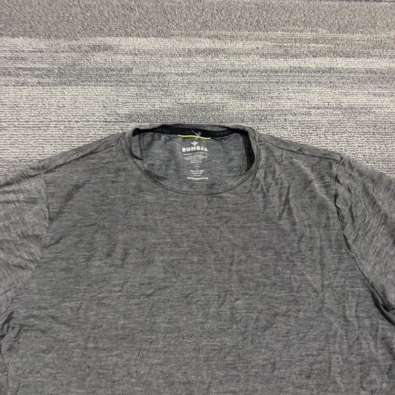 Bombas Shirt Mens Medium Gray Merino Wool Blend Baselayer Gorpcore Short Sleeve gallery