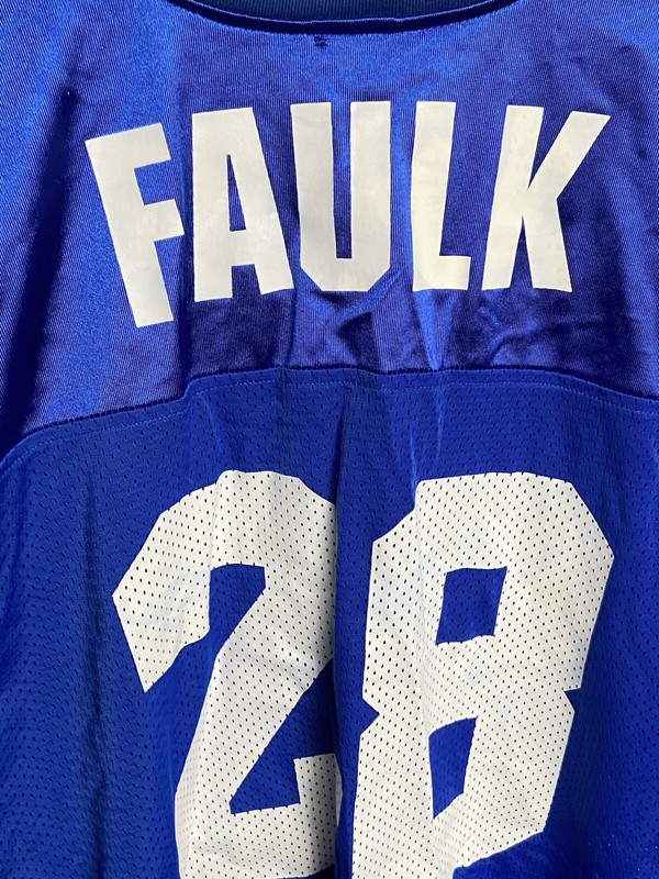Marshall Faulk #28 Indianapolis Colts Vintage Apex One NFL Jersey 23A X 31L M/L gallery