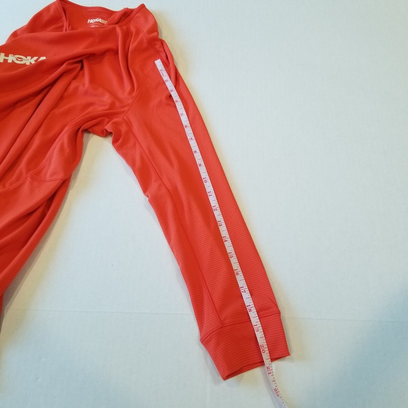 Hoka One One Polartec Power Dry Performance Long Sleeve Shirt Orange Small Men gallery
