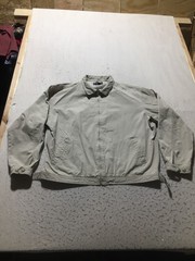 VTG Luna Pier Full Zip Shirt Mens XL Beige Long Sleeve Pockets Lightweight