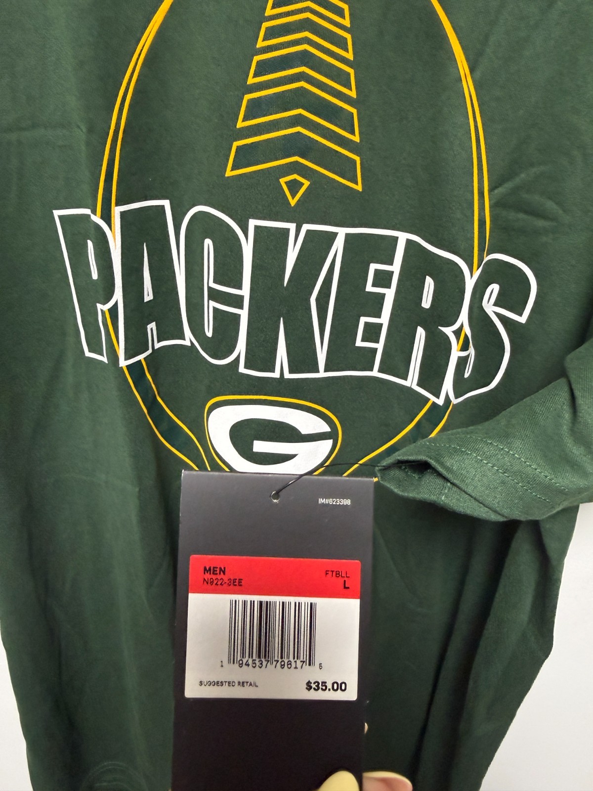 Nike Green Bay Packers NFL Dri-Fit T-Shirt Men's Short Sleeve Size M/L gallery
