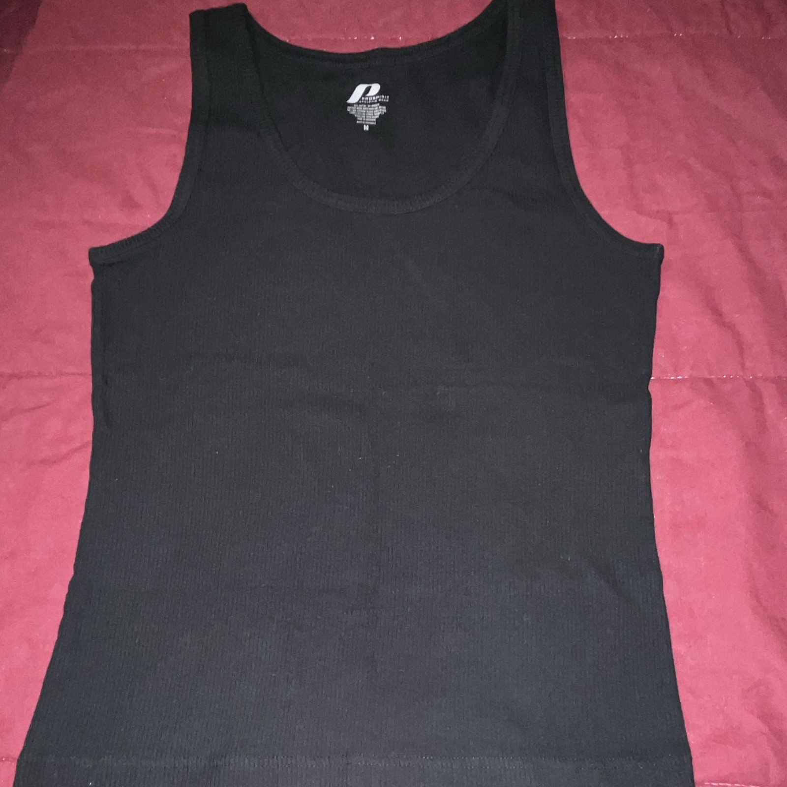 FREE SHIPPING M ProSpirit Athletic Gear Women Black Tank Top M Stretch Fit gallery