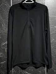 Nike Dri-FIT Men’s Black 1/4 Zip Long Sleeve Mock Neck Pullover Top L