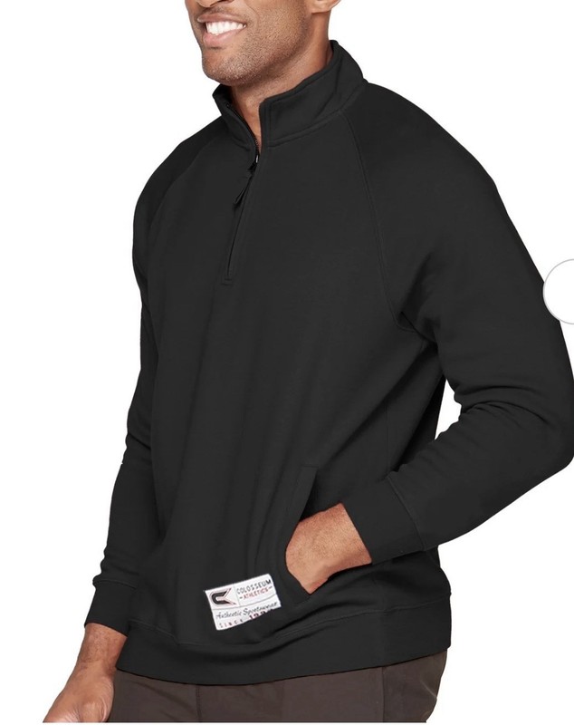 NWT Colosseum Essentials Men's Small Black 1/4 Zip Pullover gallery