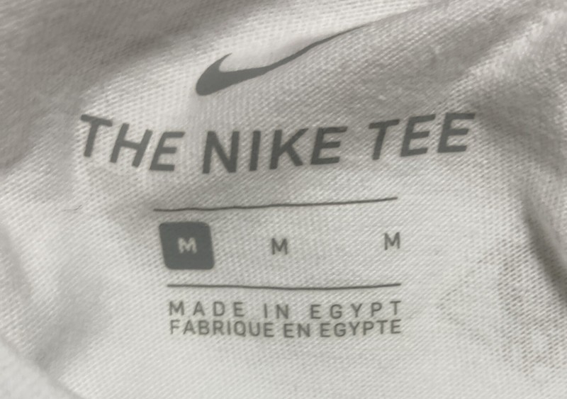Nike NYC T-Shirt Mens Medium White Gold Embroidered gallery