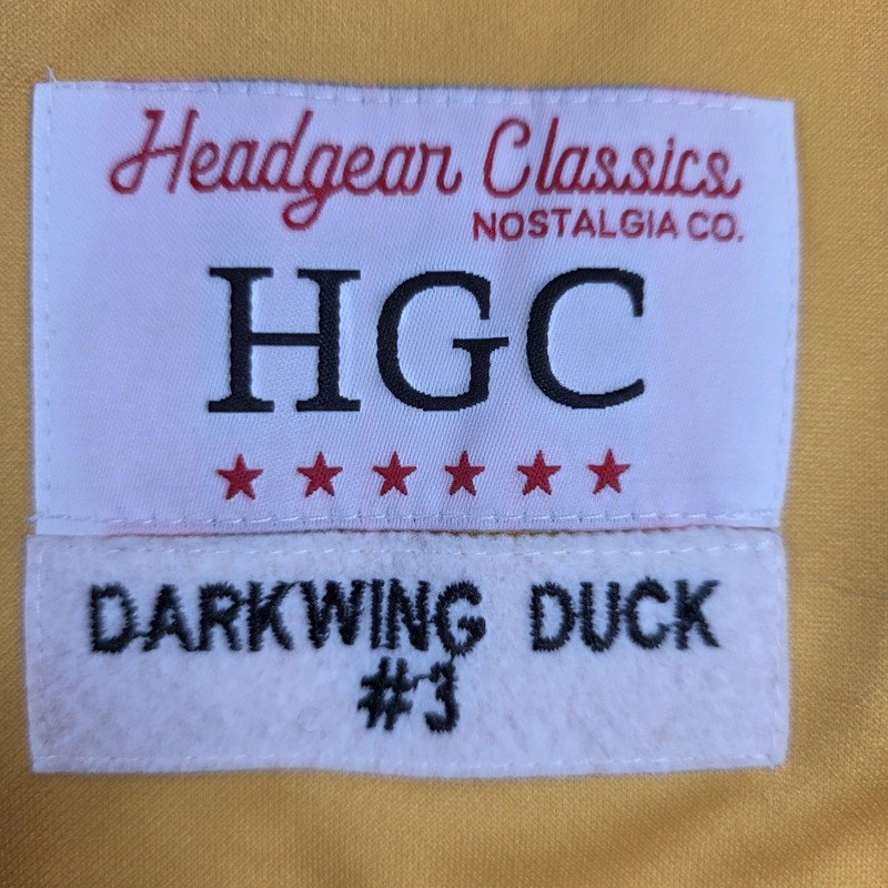 Headgear Classics Jersey Mens Large Gold Darkwing Duck Los Angeles 3 Basketball gallery