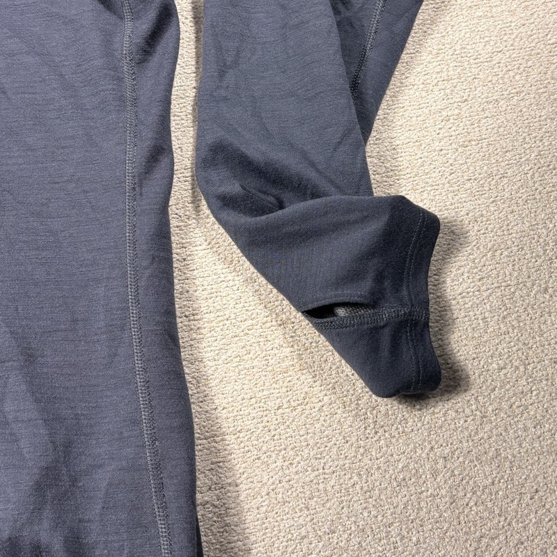 Nike Running Dri-Fit 1/4 Zip Pullover Men XL BluGry Thumb Holes Wicking Athletic gallery