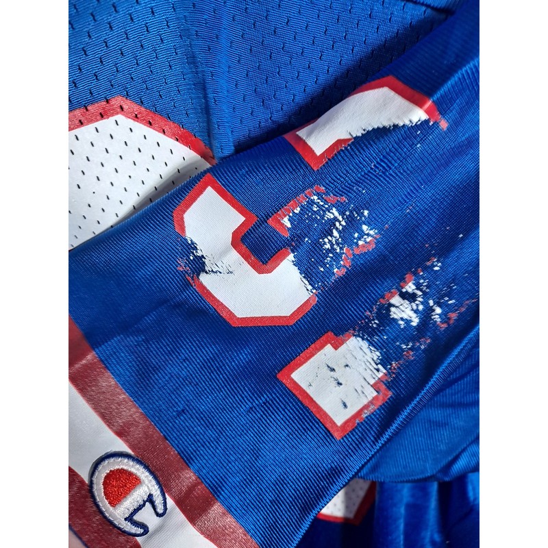 Champion VTG New York Giants Sehorn 31 V-Neck Short Sleeve Home Jersey Size 44 gallery