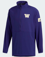 Adidas Game Mode Washington Huskies Long Sleeve 1/4 Zip Pullover Size: S EC3214!
