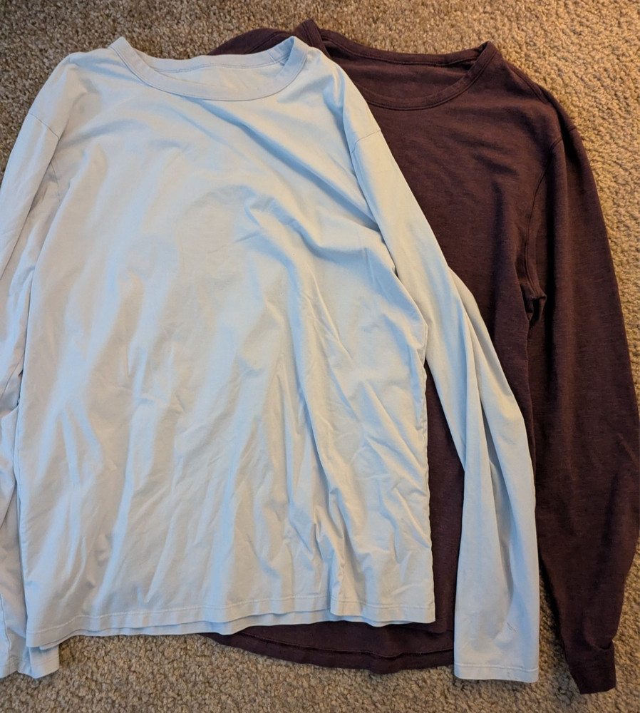 Lululemon Fundamental set of 2 long sleeve tee shirts size L?